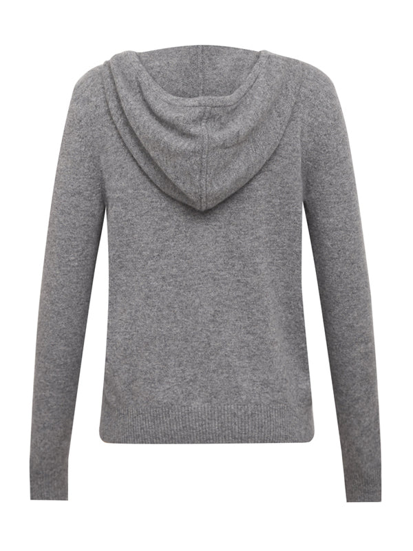 100% Cashmere Hood Sweater