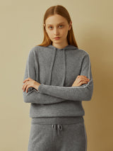 100% Cashmere Hood Sweater