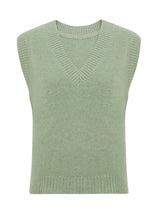 100% Cashmere Chunky Knitted V Neck Vest